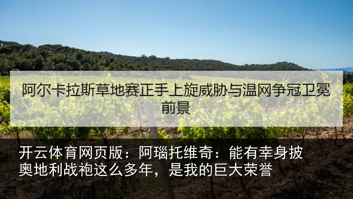 开云体育网页版:阿瑙托维奇:能有幸身披奥地利战袍这么多年,是我的巨大荣誉